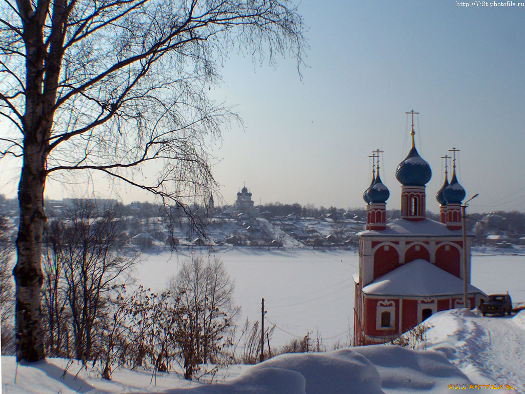 Воскресенский собор зимой Тутаев